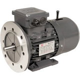 Three Phase Brake Motor 0.37kW 6P (900rpm) 415v B35 Foot/Flange Mounted D80A-4 IP55 Aluminium Hand Release - Motor Gearbox Products