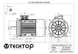 Three Phase Electric Motor 18.5kW 2P (2950rpm) 415v B35 Foot/Flange Mounted TAI160L-2 IP55 Aluminium - Motor Gearbox Products